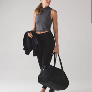 Lululemon Kitsilano High Neck Gray Crop Top 8